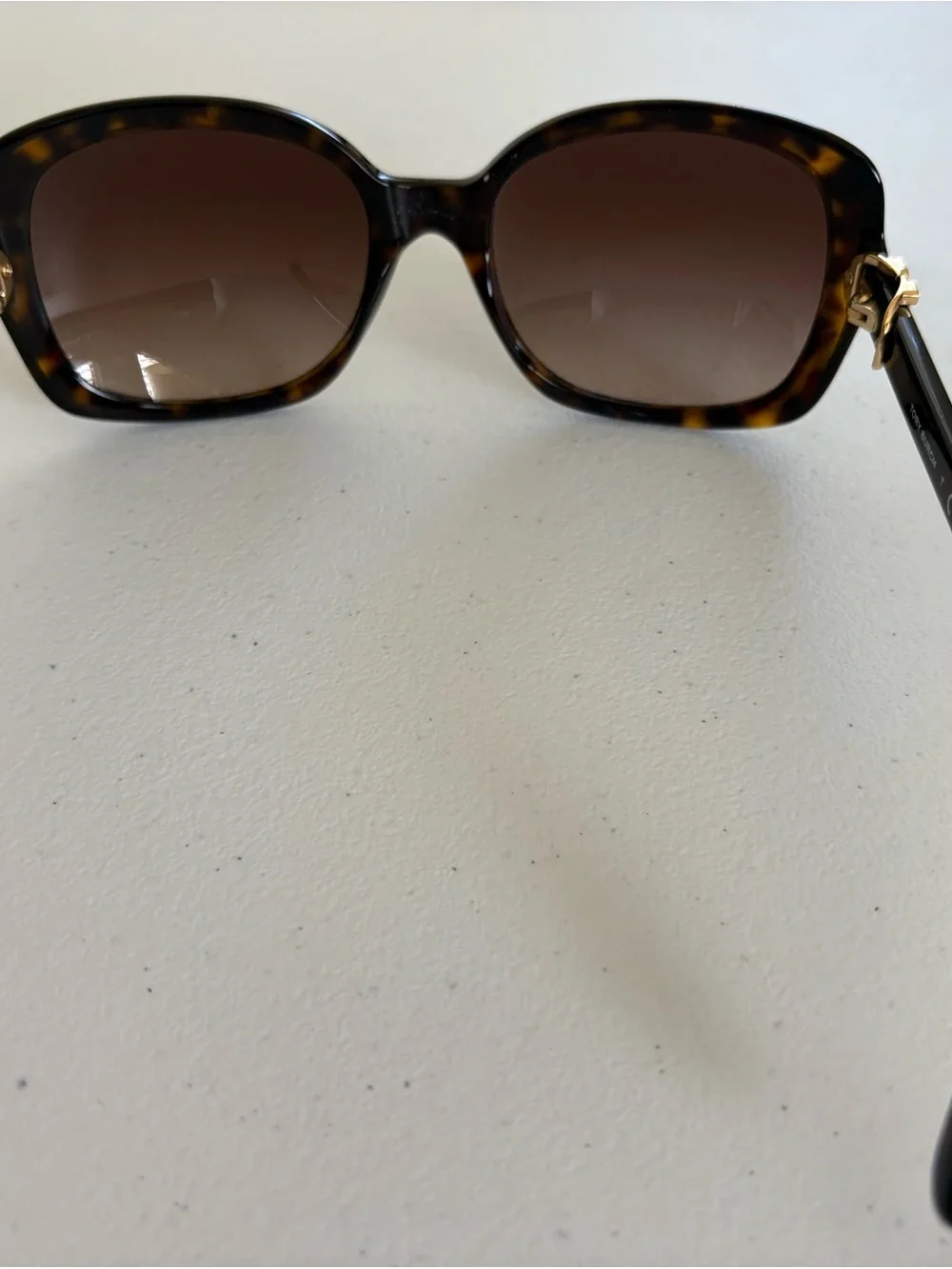 Tory Burch TY7101 1378/13 Tortoise Brown Gradient Sunglasses 57-19-135 Case